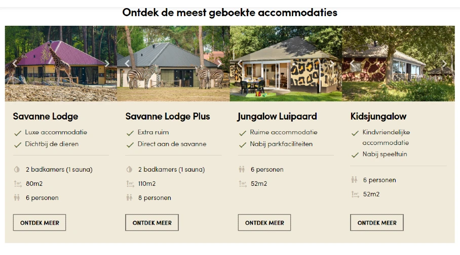 Vakantie in safaripark Beekse bergen